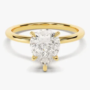 Pear Cut Solitaire Engagement Ring