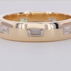 14 K Yellow Gold 6x 4x2mm Lab Dia 5mm Wide 1.8mm Thick