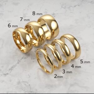 14k Plain Wedders 14k Solid Gold