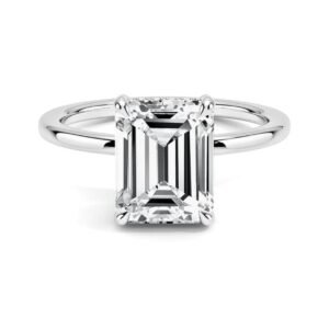 Lab diamond solitaire Engagement ring