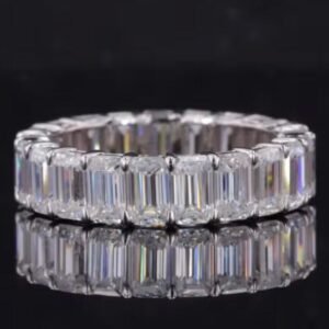 14k Emerald Cut 3x5 Lab Grown Diamond 3.5mm