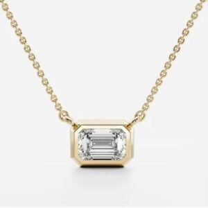 Emerald Cut Solitaire Pendant