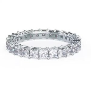 14k Princess Cut Lab Diamond 4.4mm